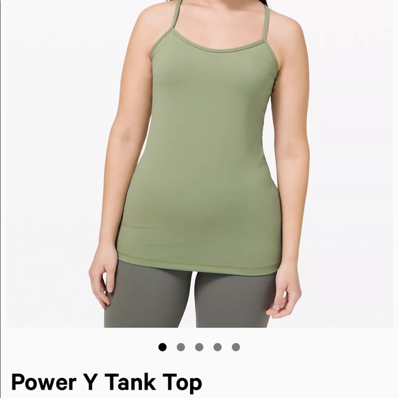 Lululemon white power Y tank top - Picture 3 of 3